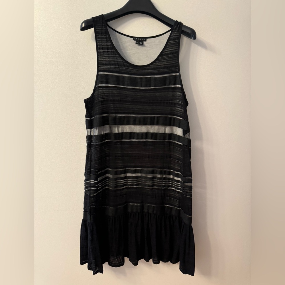 Theory black dress size small worn once